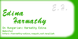edina harmathy business card